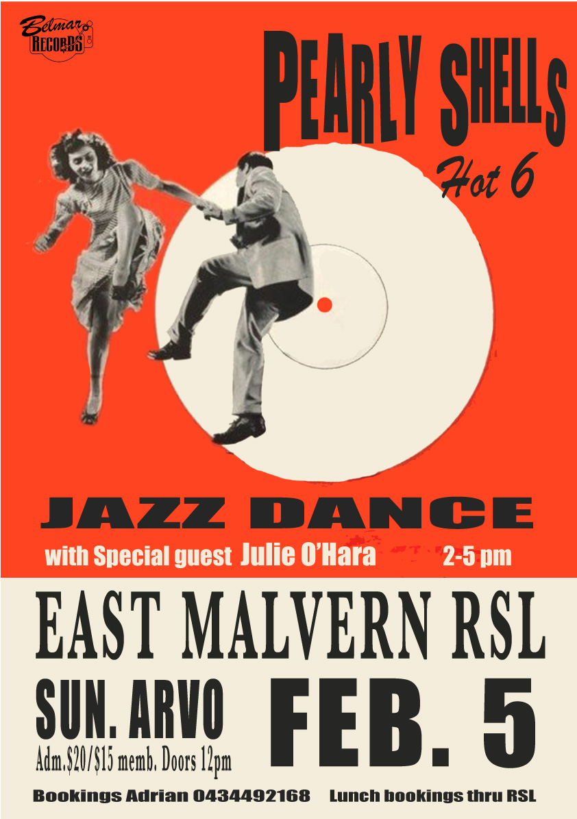 Pearly Shells Jazz dance @ The East Malvern RSL - The Pearly Shells