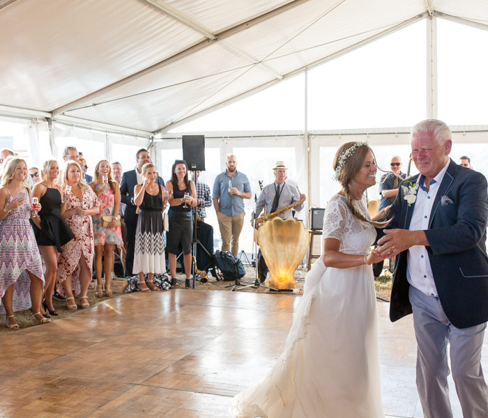 Big bush wedding in a big tent !