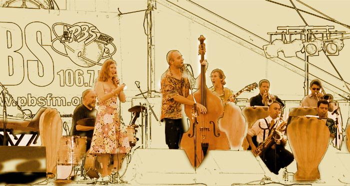 Pearly's Big band with Julie O'Hara at the Queenscliff music festival